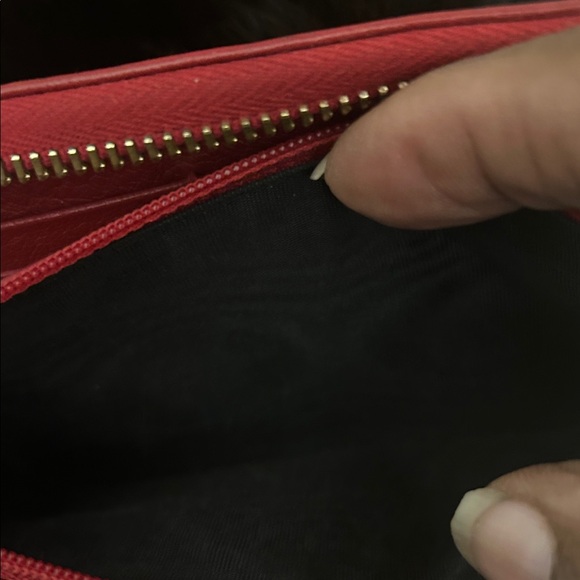 YSL Red Leather Wallet - Picture 5 of 10